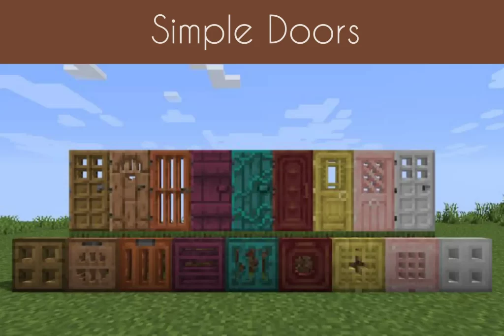 Door Texture Pack for Minecraft