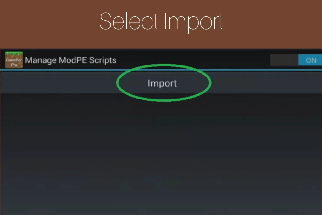 Step 5: Select Import