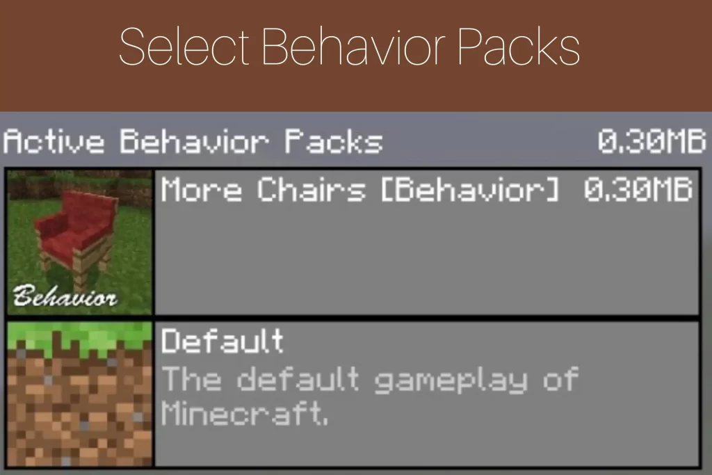 Step 12: Select Behavior Packs 